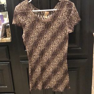 BKE leopard print burnout